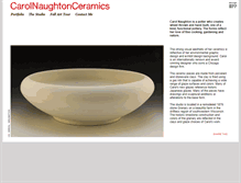 Tablet Screenshot of carolnaughtonceramics.com